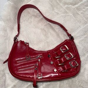 Elegant Red Shoulder Bag